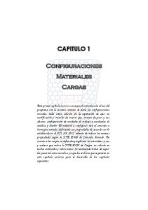CAPITULO 1 Configuraciones Materiales Cargas