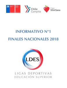 informativo n°1 finales nacionales 2018