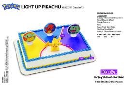 LIGHT UP PIKACHU #38272 (1 DecoSet®)
