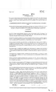 Page 1 Página 1 de 3 RTVC sitania r --ir, Ilir RESOLUCIÓN Nº 3 7 6 ...