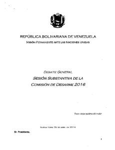 Page 1 REPÚBLICA EOLIVARIANA DE VENEZUELA MISIÓN ...