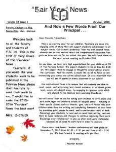 Page 1 Volume 18 Issue 1 Faculty Advisor To The Newsletter: Mrs ...