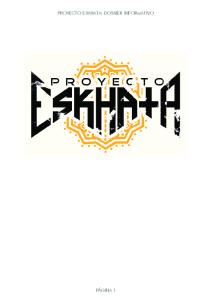 Proyecto Eskhata: dossier informativo página 1