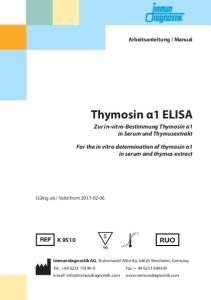 Thymosin Î±1 ELISA