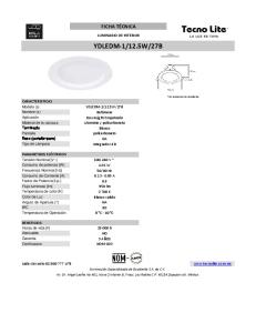 YDLEDM-1/12.5W/27B - Tecnolite